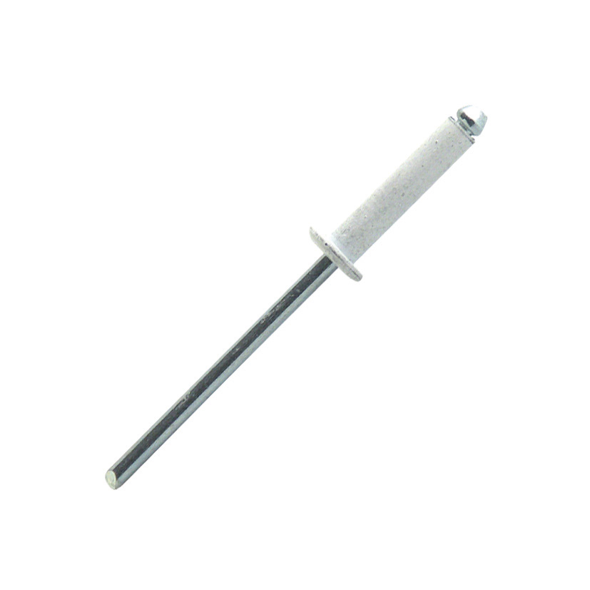 250 rivets standards à aluminium/acier à tête plate à RAL9003 à Ø4,8x16mm - SCELL-IT - AWD4816