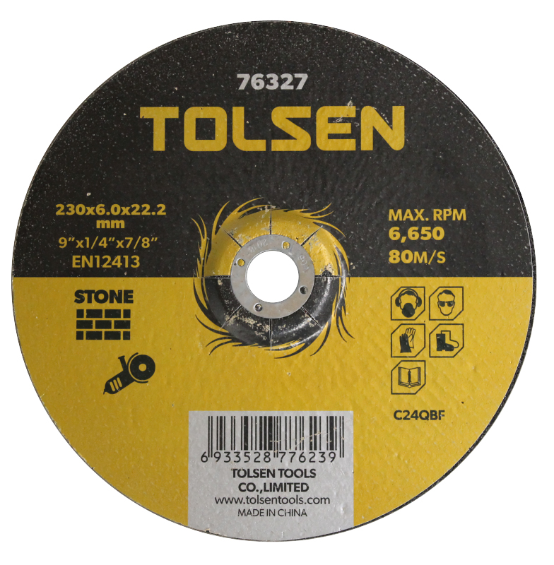 Disque pierre dep.230x6x22mm (76327) TOLSEN - 100328