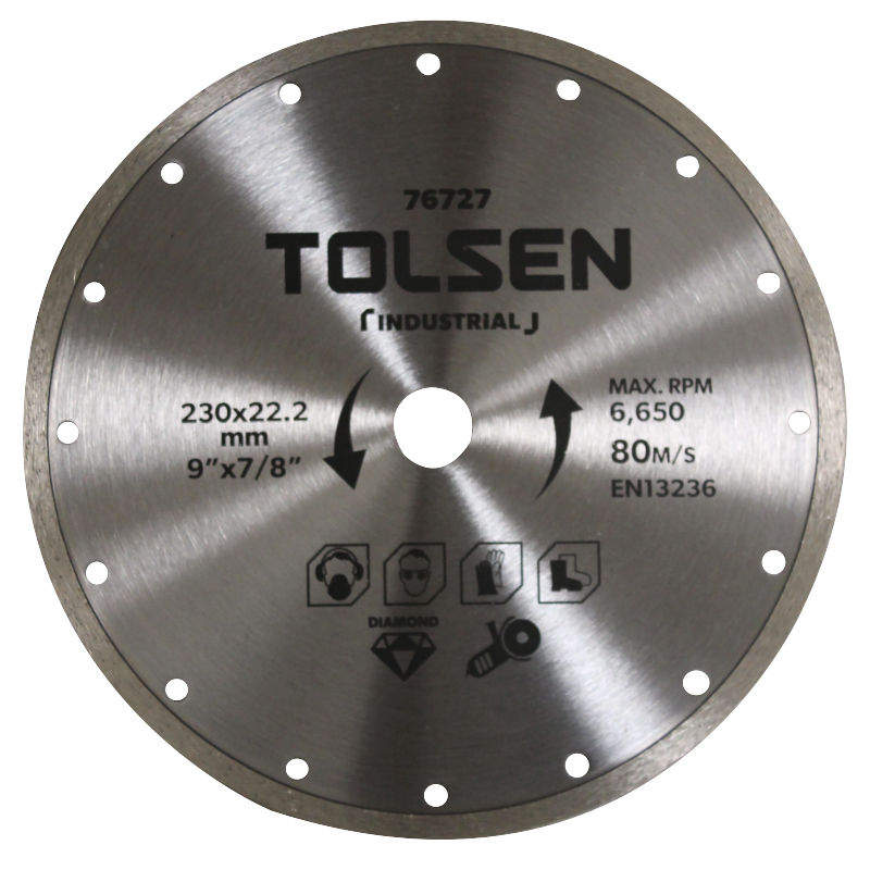 Disque diamant 6mm 230x2x22mm (76727) TOLSEN - 100332
