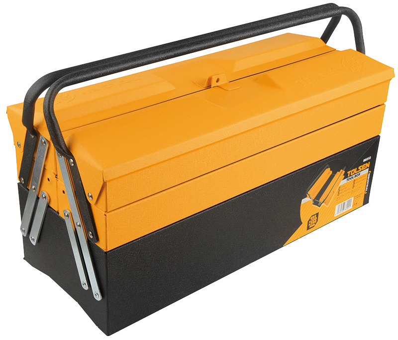 Caisse outil metal 5 casiers (80212) TOLSEN - 100339