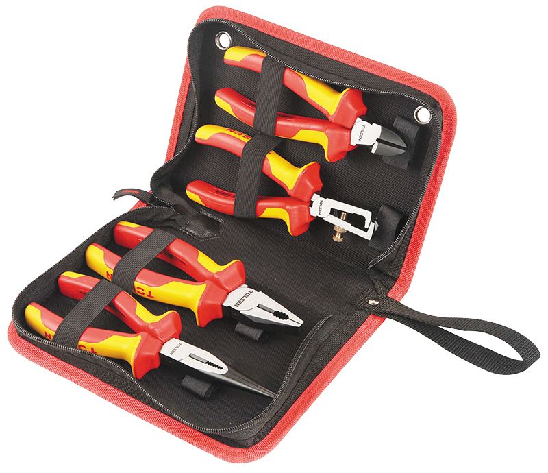 Kit 4 pinces tolsen isolees 1000v vde (v83204) TOLSEN - 100349