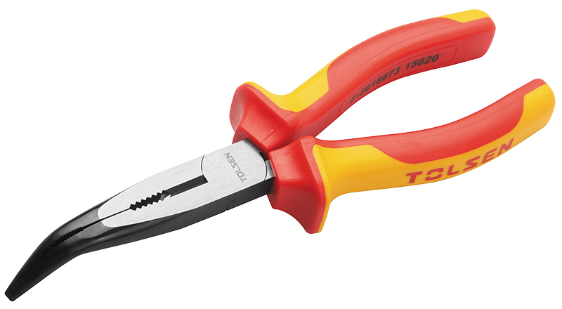 Pince bec coudee tolsen isolee 160mm (v38146) TOLSEN - 100356