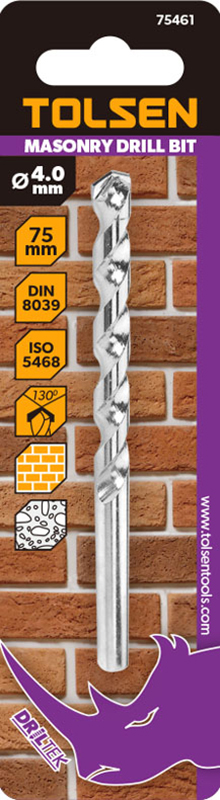 Foret beton 6x100mm (75463) TOLSEN - 100389