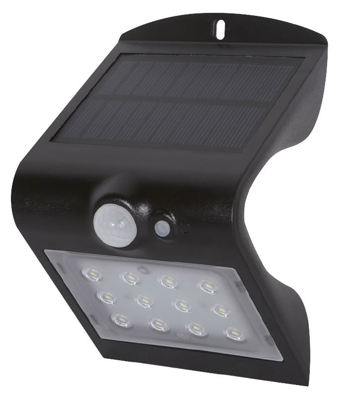 Applique solaire led noire 220lm BUISARD - 714529
