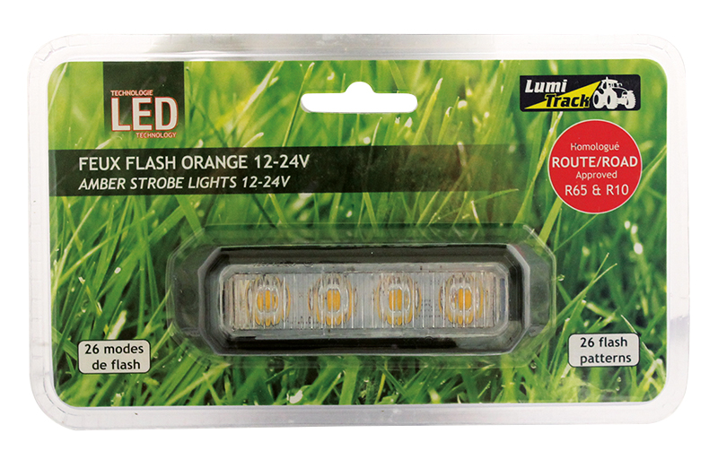 Feu penetration 4 led plat orange lumitrack - 722153