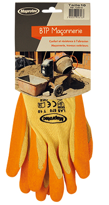 Ca-gants btp/maconnerie t10 BUISARD - 724616