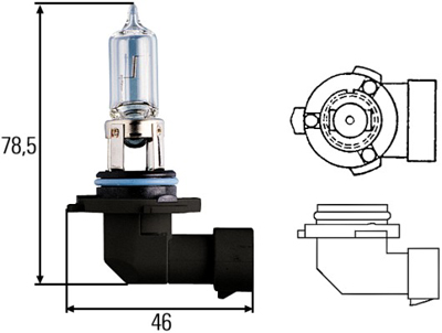 Ampoule hb3 12v 60w culot p20d BUISARD - 725355