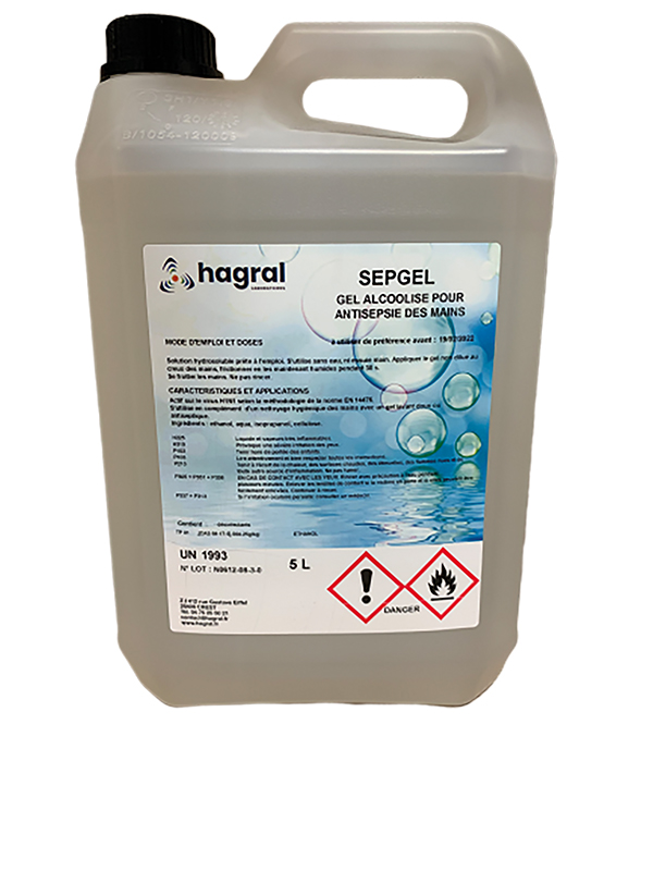 Bidon gel hydro-alcoolique fv70 5l BUISARD - 742582