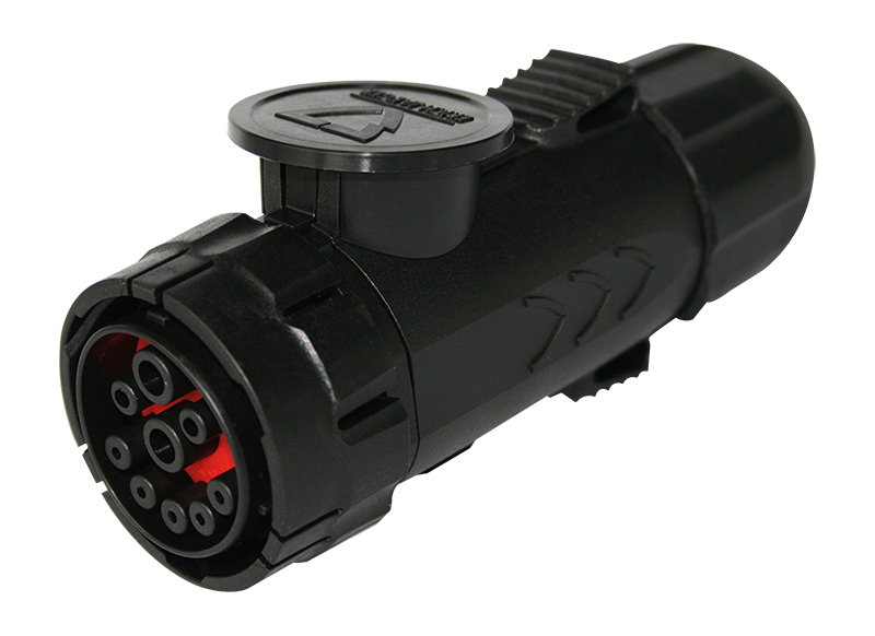 Fiche prise isobus (ibic) fils 10mm² - 9p/12v - active iso 11783-2 BUISARD - 742751
