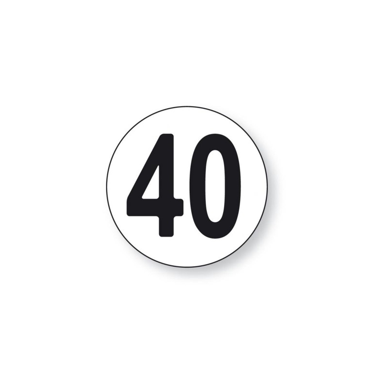DISQUE 40 KM/H ADHESIF - BUISARD - 743435