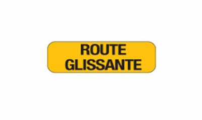 Panneau km 'route glissante' c1 BUISARD - 745297