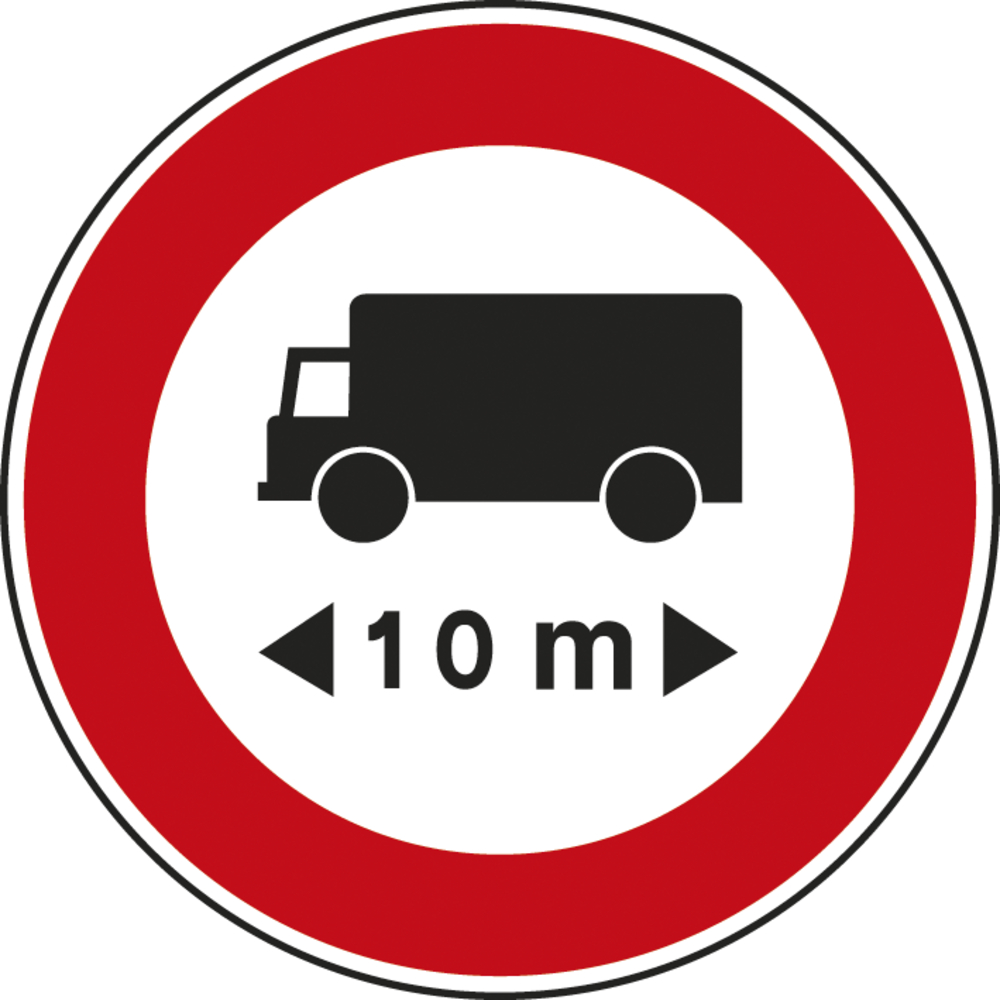 Panneau disque accès interdit véhicules 650 Ecolign B10a cl1 - NADIA SIGNALISATION - DIS650E1B10a