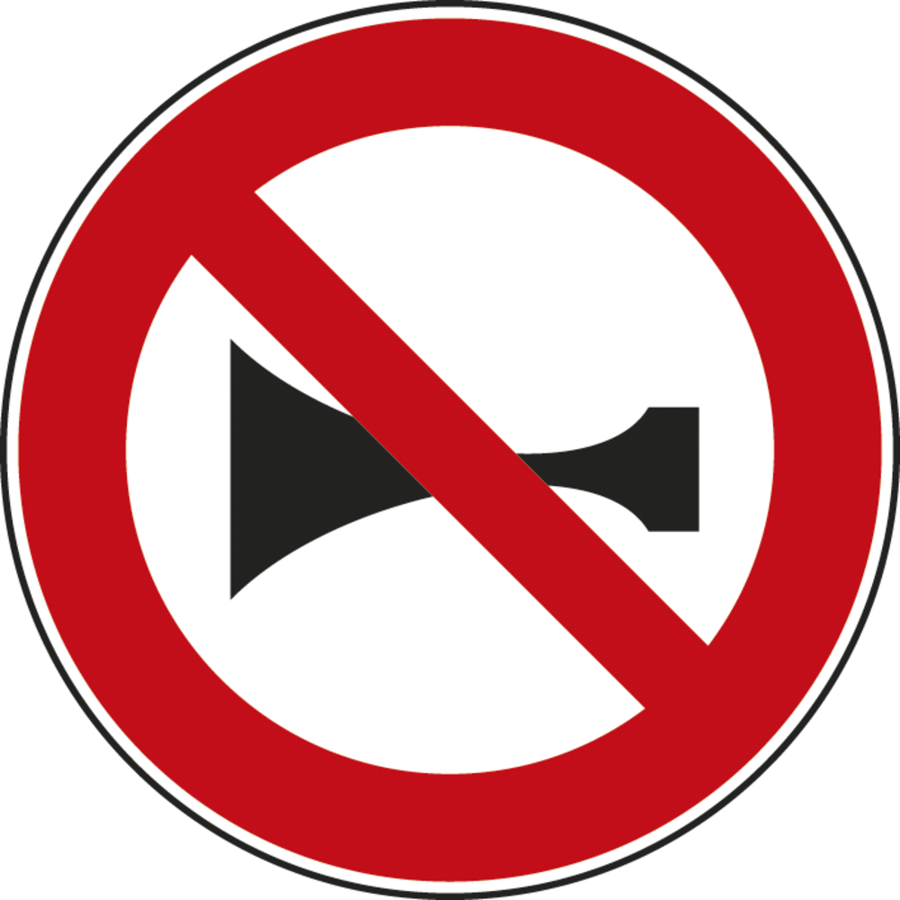 Panneau disque Interdiction de Signaux Sonores 650 Ecolign B16 cl2 - NADIA SIGNALISATION - DIS650E2B16