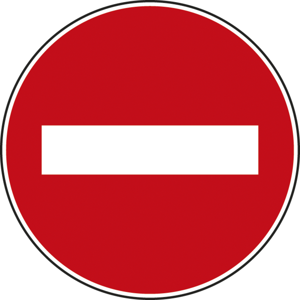 Panneau disque Sens interdit à tout véhicule 850 Ecolign B1 cl1 - NADIA SIGNALISATION - DIS850E1B1