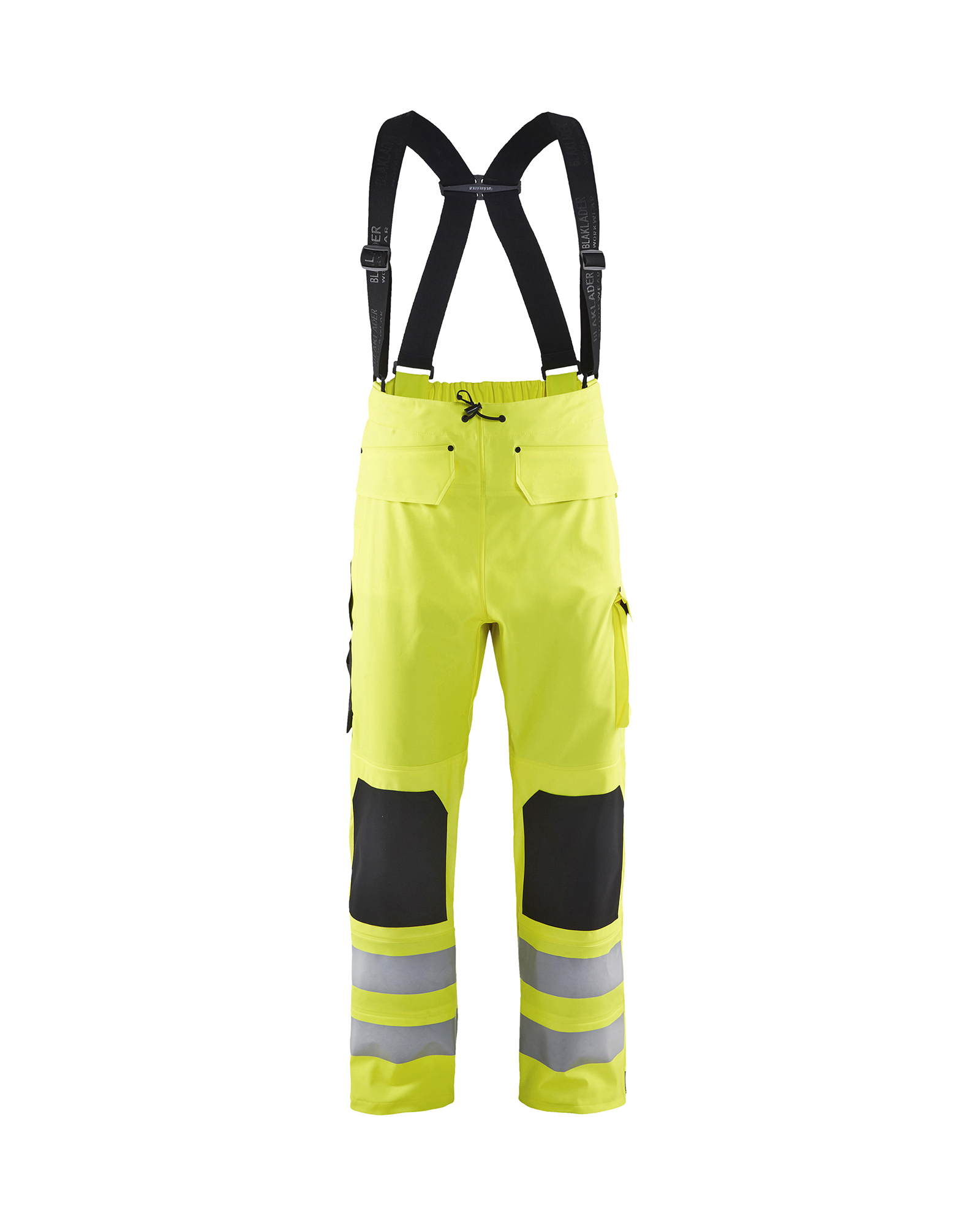 Pantalon de pluie à bretelles haute-visibilité niveau 2 Blåkläder 1302 Jaune fluo Blaklader - 130220033300