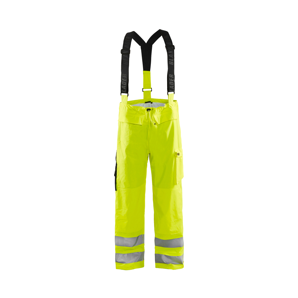 Pantalon de pluie à bretelles haute-visibilité retardant flamme Blåkläder 1303 Jaune fluo Blaklader - 130320093300