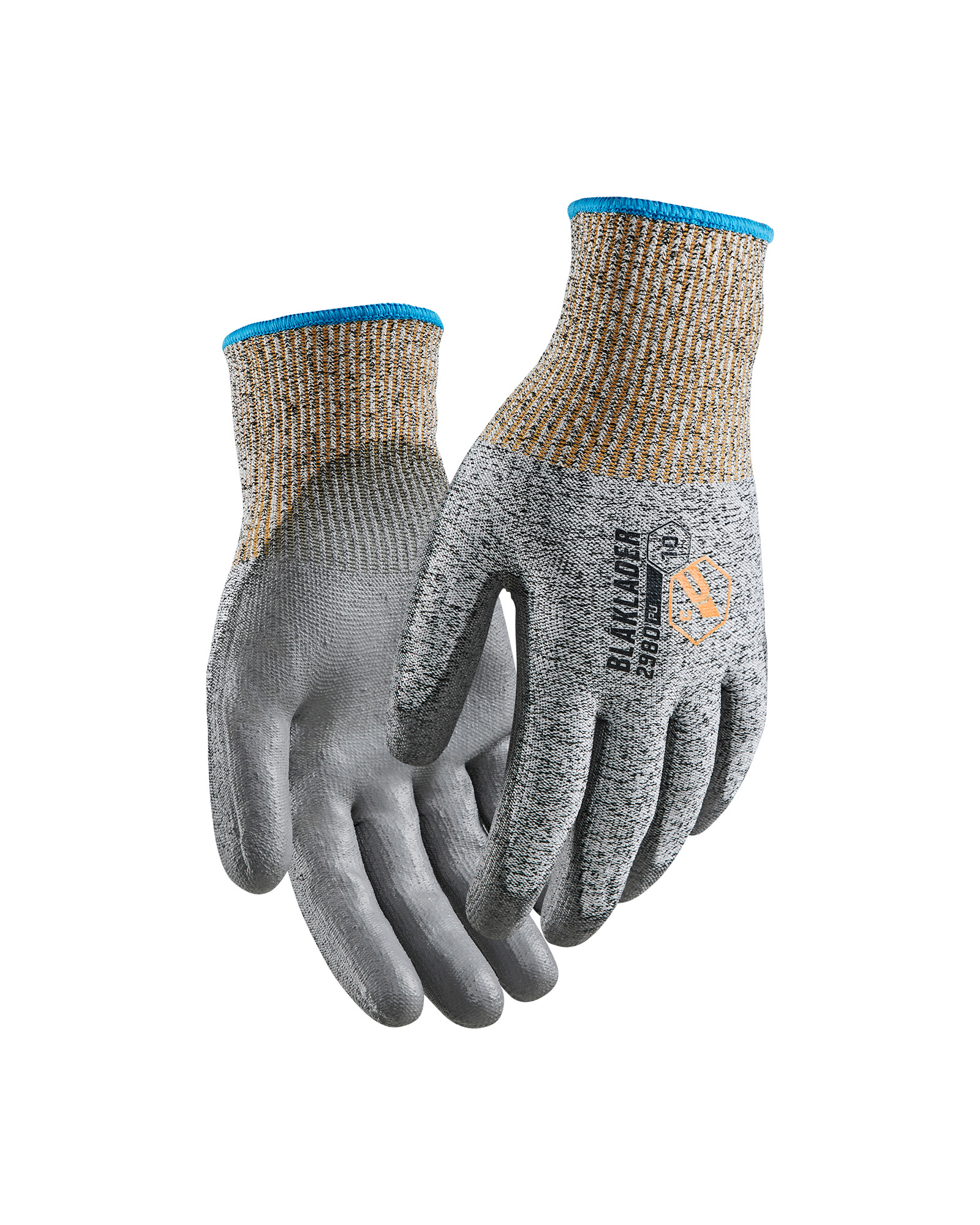 Gants de travail en PU trempé anti coupure niveau C Blåkläder 2980 Noir/Blanc Blaklader - 298014729910