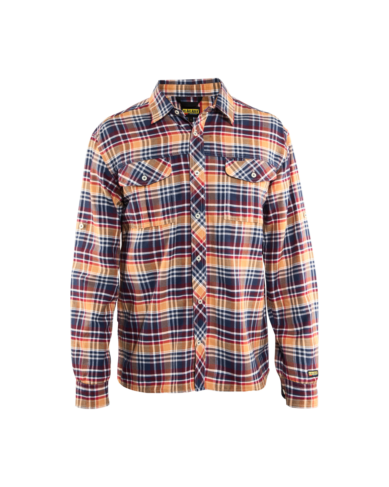 Chemise flanelle Blåkläder 3299 Marine/Orange Blaklader - 329911378954