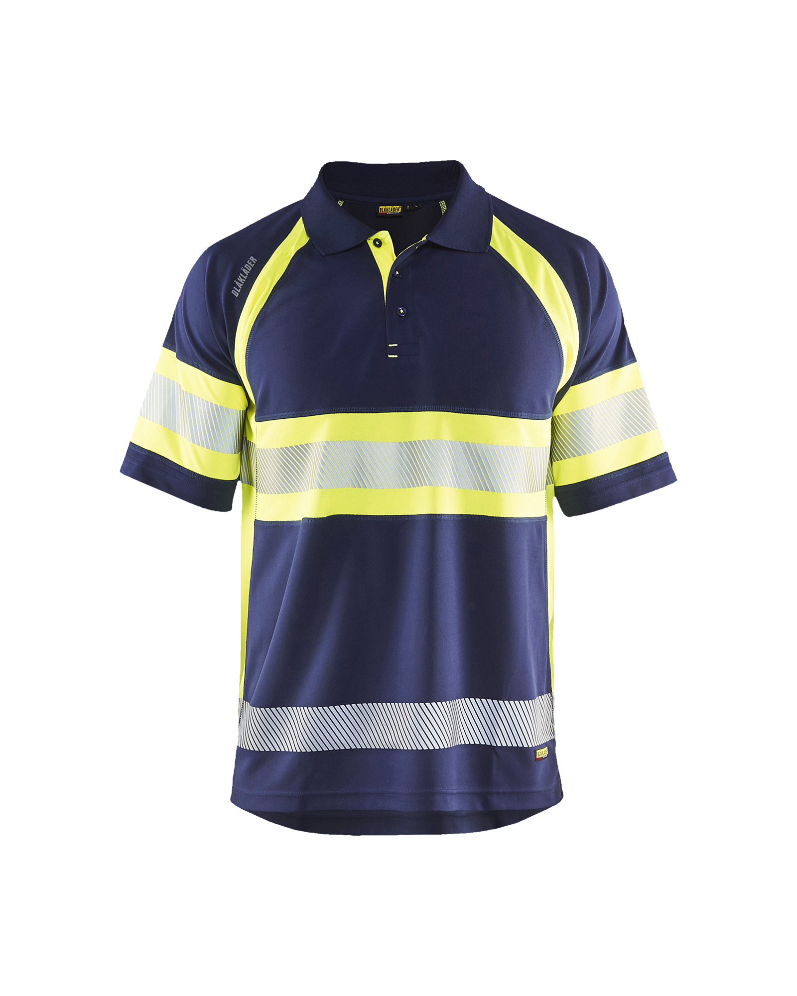 Polo haute-visibilité anti-UV Blåkläder 3338 Marine/Jaune fluo Blaklader - 333810518933