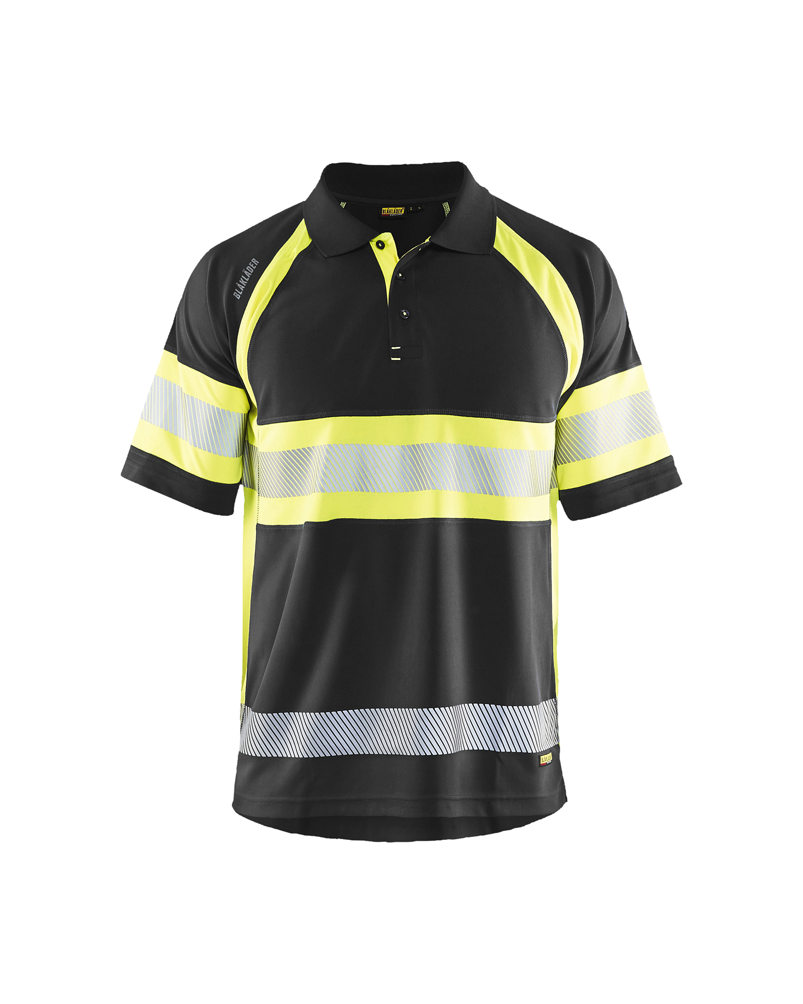 Polo haute-visibilité anti-UV Blåkläder 3338 Noir/Jaune fluo Blaklader - 333810519933