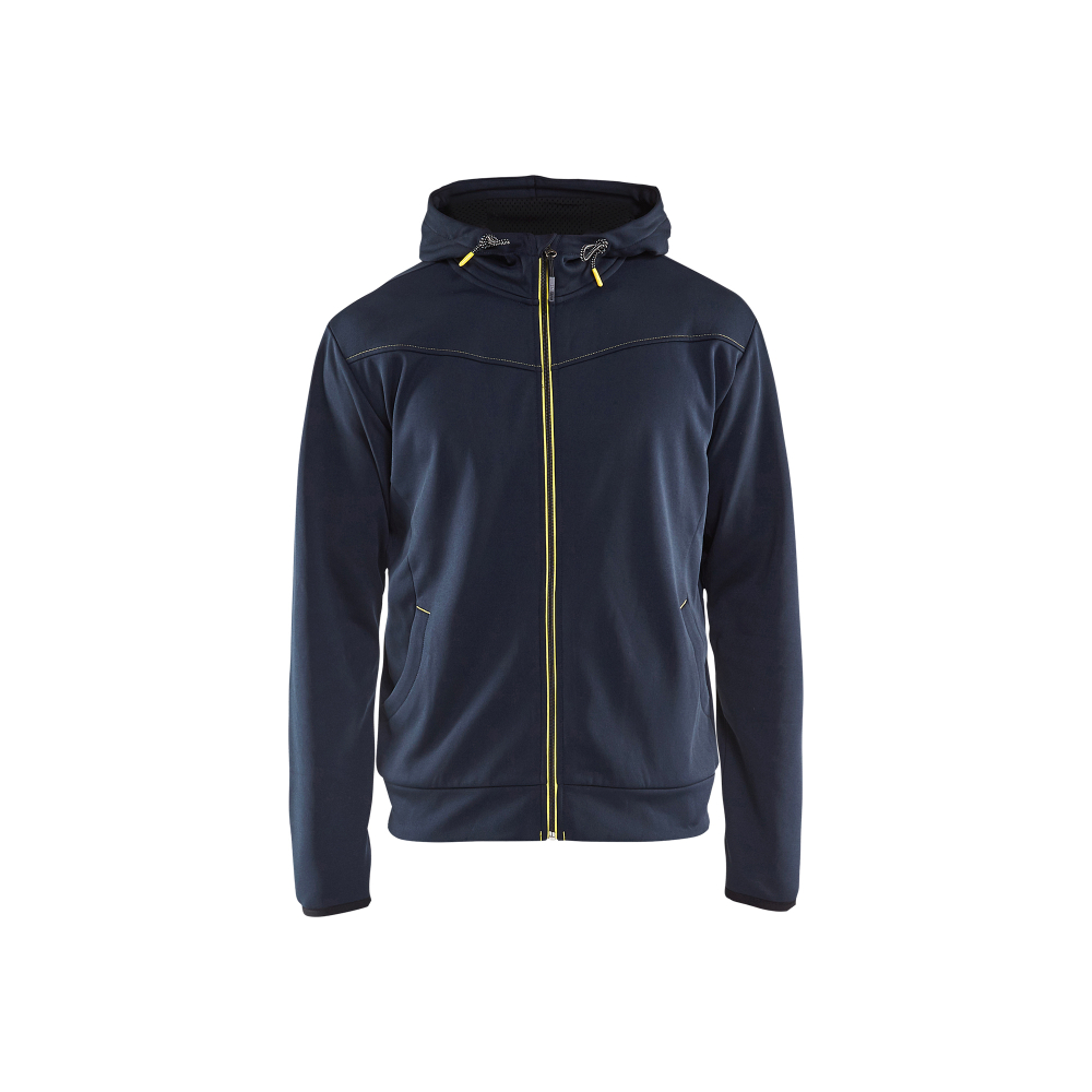Sweat zippé à capuche Blåkläder 3363 Marine foncé/Jaune Blaklader - 336325268635