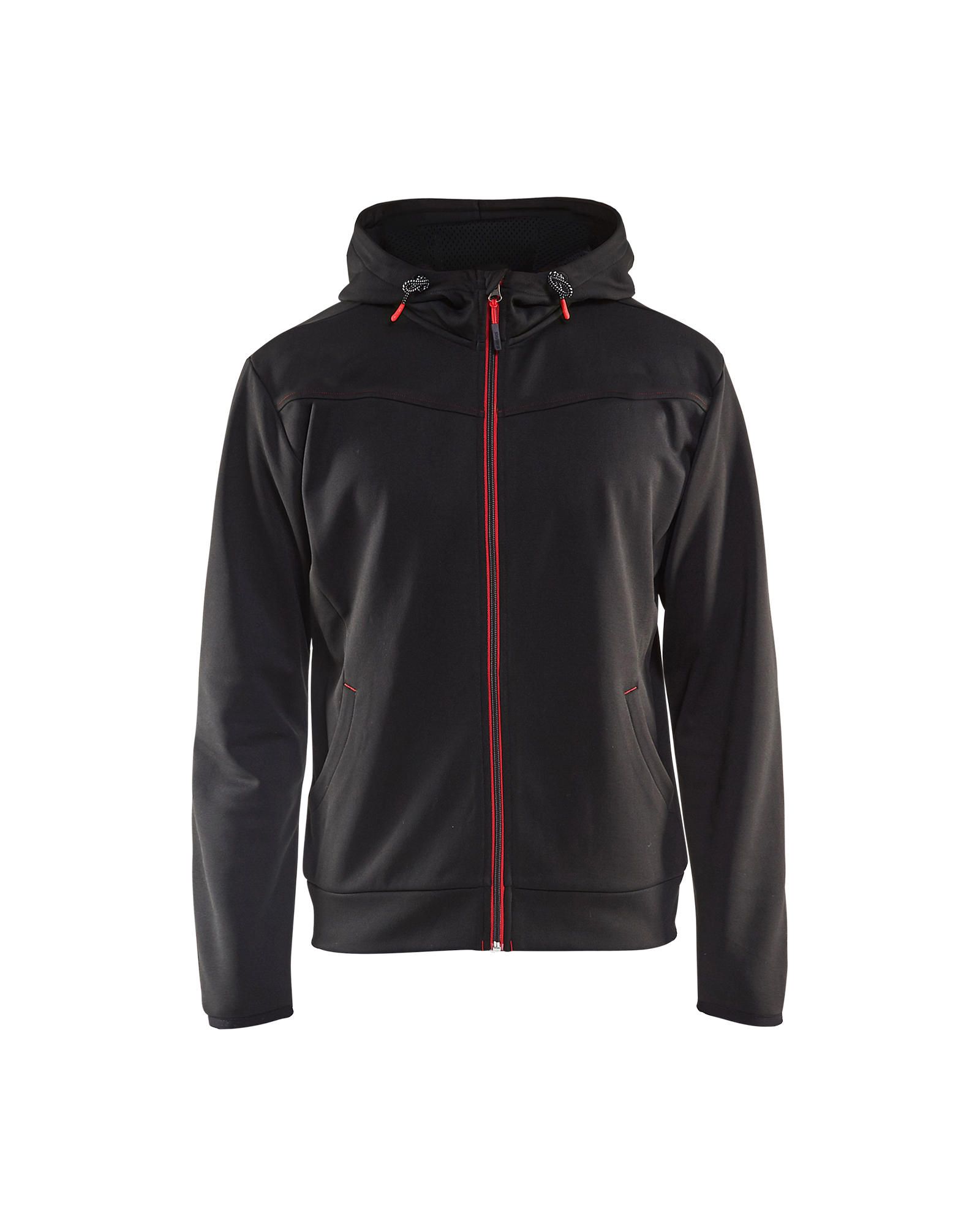 Sweat zippé à capuche Blåkläder 3363 Noir/Rouge Blaklader - 336325269956