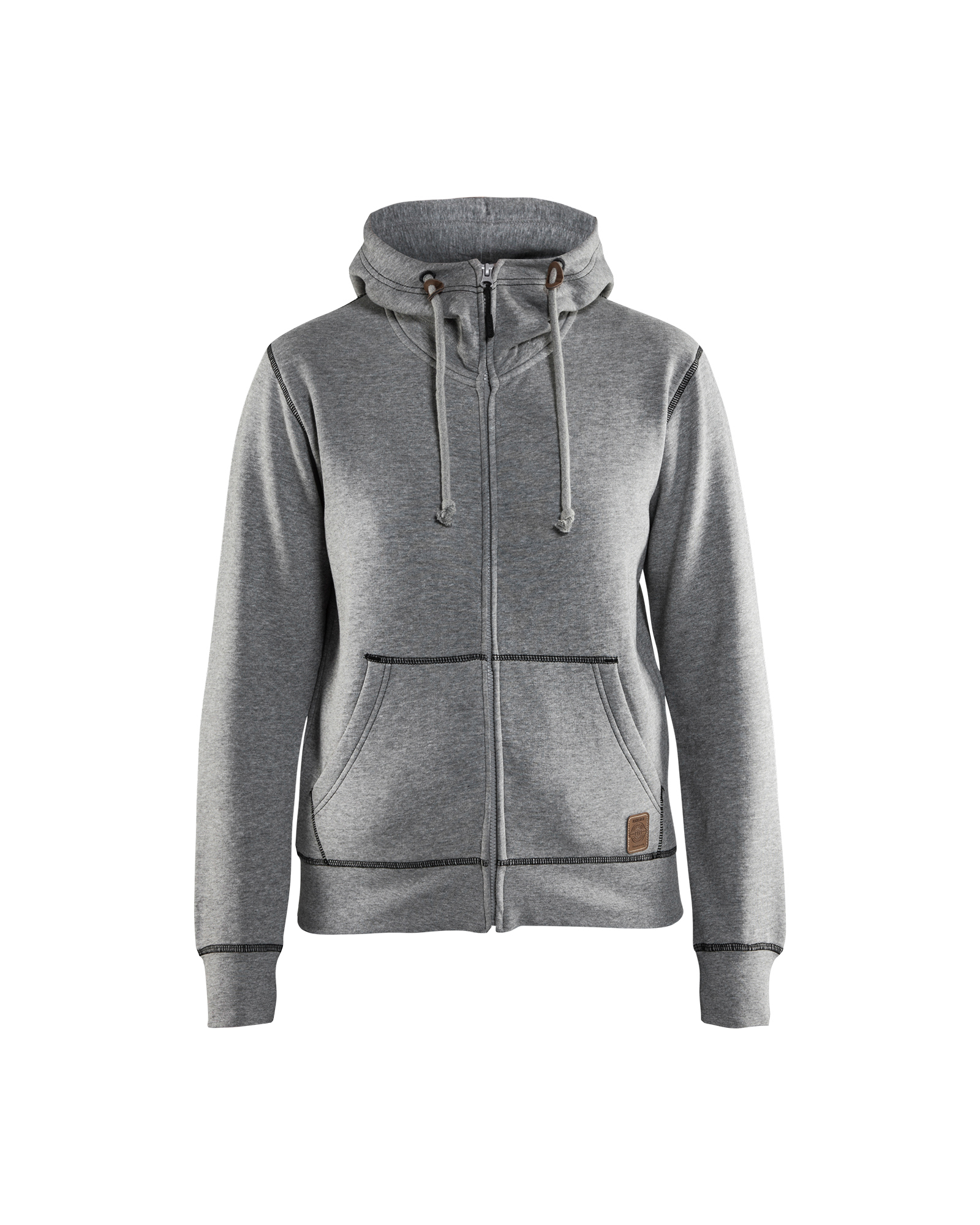 Sweat zippé à capuche femme Blåkläder 3373 Gris chiné Blaklader - 337311579000