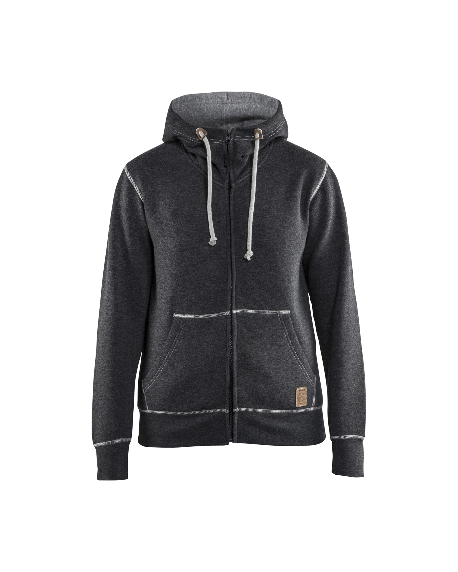 Sweat zippé à capuche femme Blåkläder 3373 Noir/Gris clair Blaklader - 337311579991