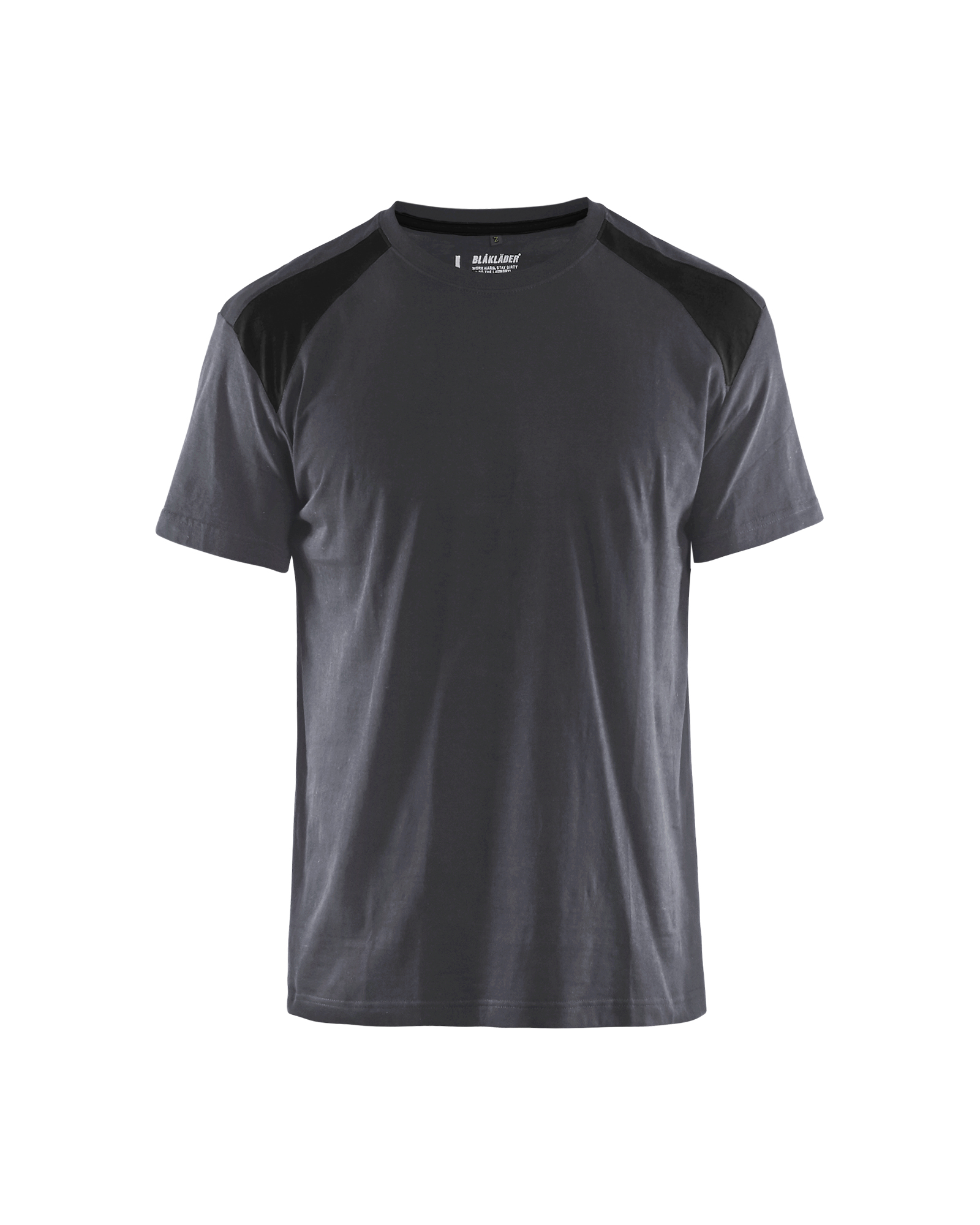 T-shirt bicolore Blåkläder 3379 Gris moyen/Noir Blaklader - 337910429699