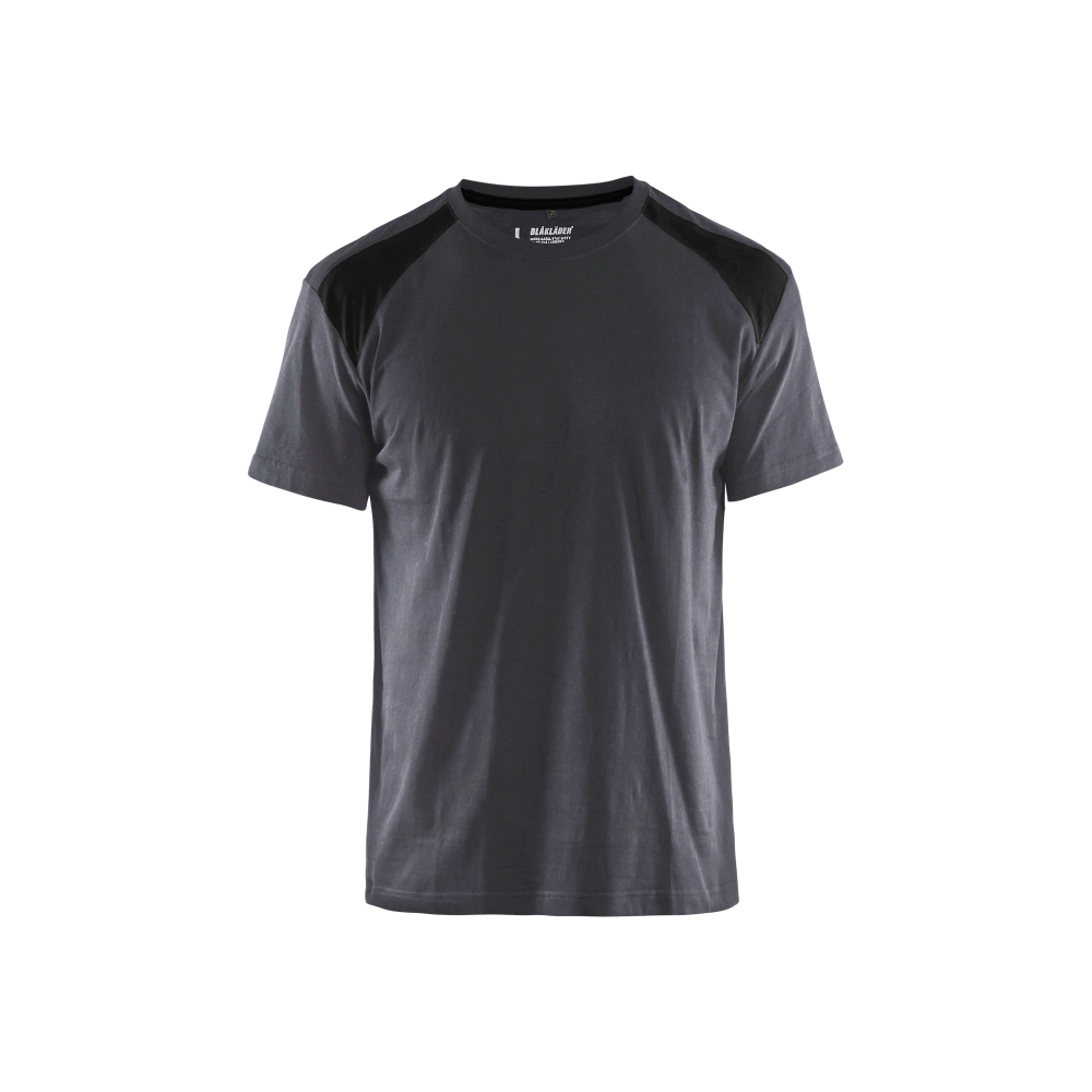 T-shirt bicolore Blåkläder 3379 Gris moyen/Noir Blaklader - 337910429699