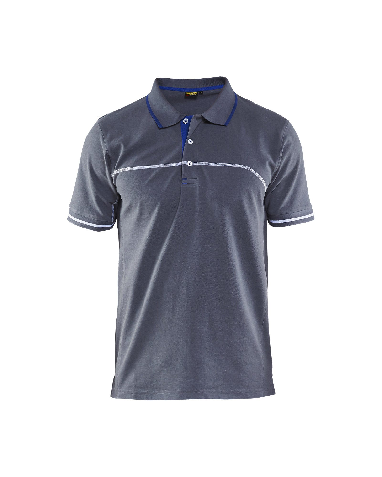 Polo bicolore Blåkläder 3389 Gris clair/Bleu roi Blaklader - 338910509485