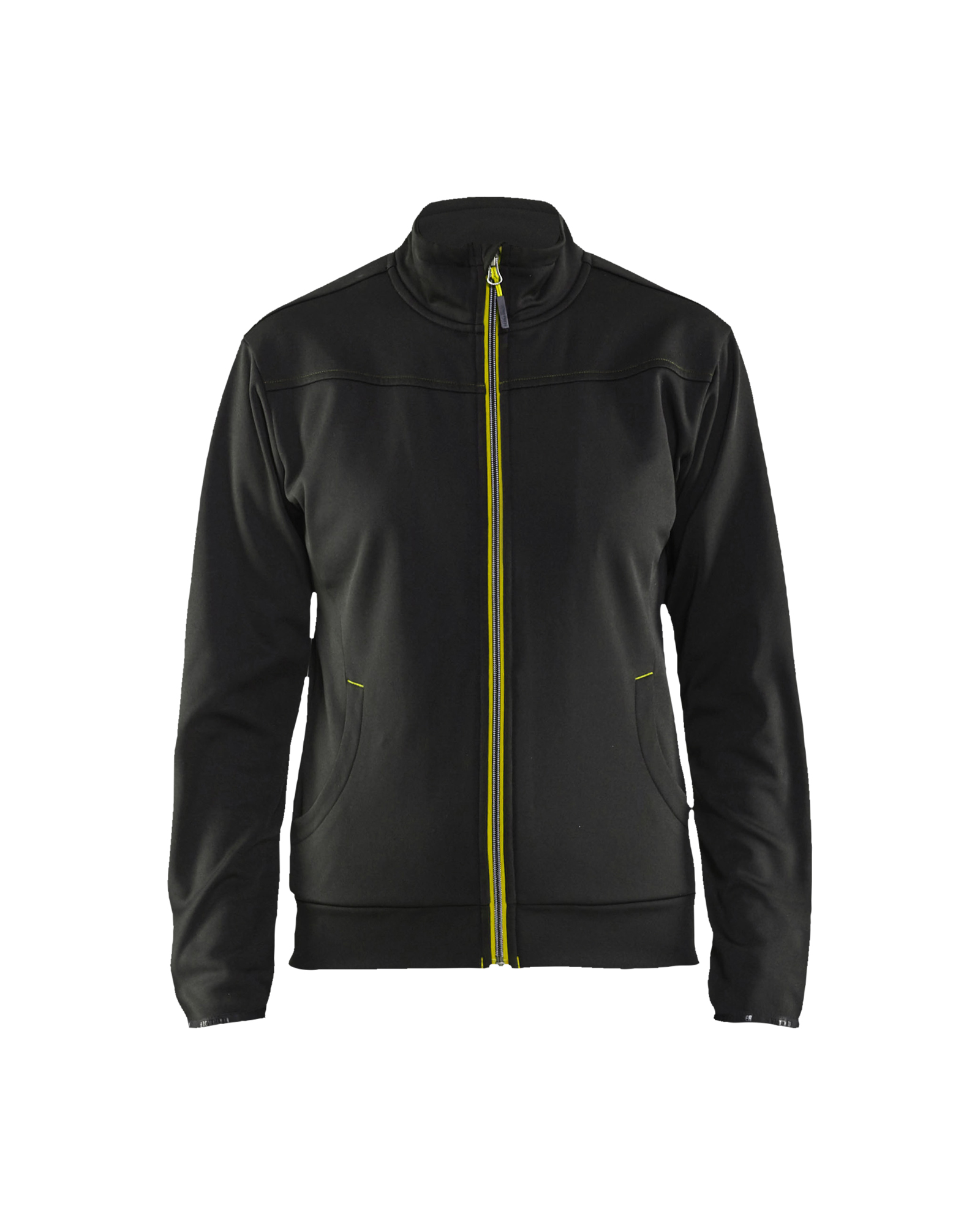Sweat zippé femme Blåkläder 3394 Noir/Jaune fluo Blaklader - 339425269933