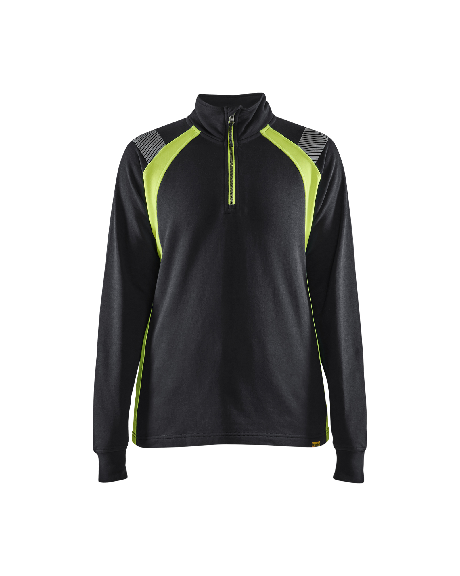 Sweat zippé femme Blåkläder 3403 Noir/Jaune fluo Blaklader - 340311589933