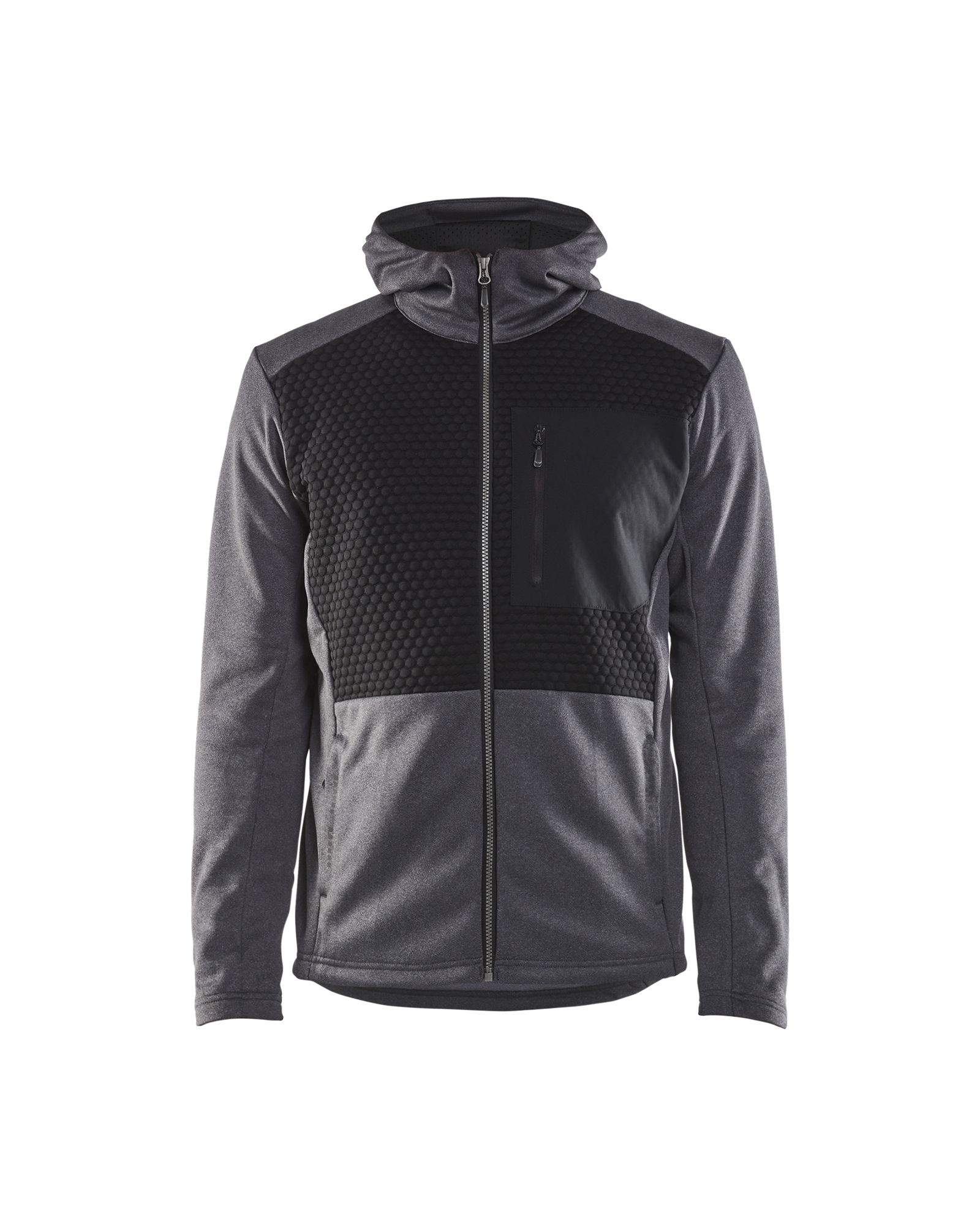 Sweat zippé à capuche Blåkläder 3540 Noir/Gris clair Blaklader - 354025339991