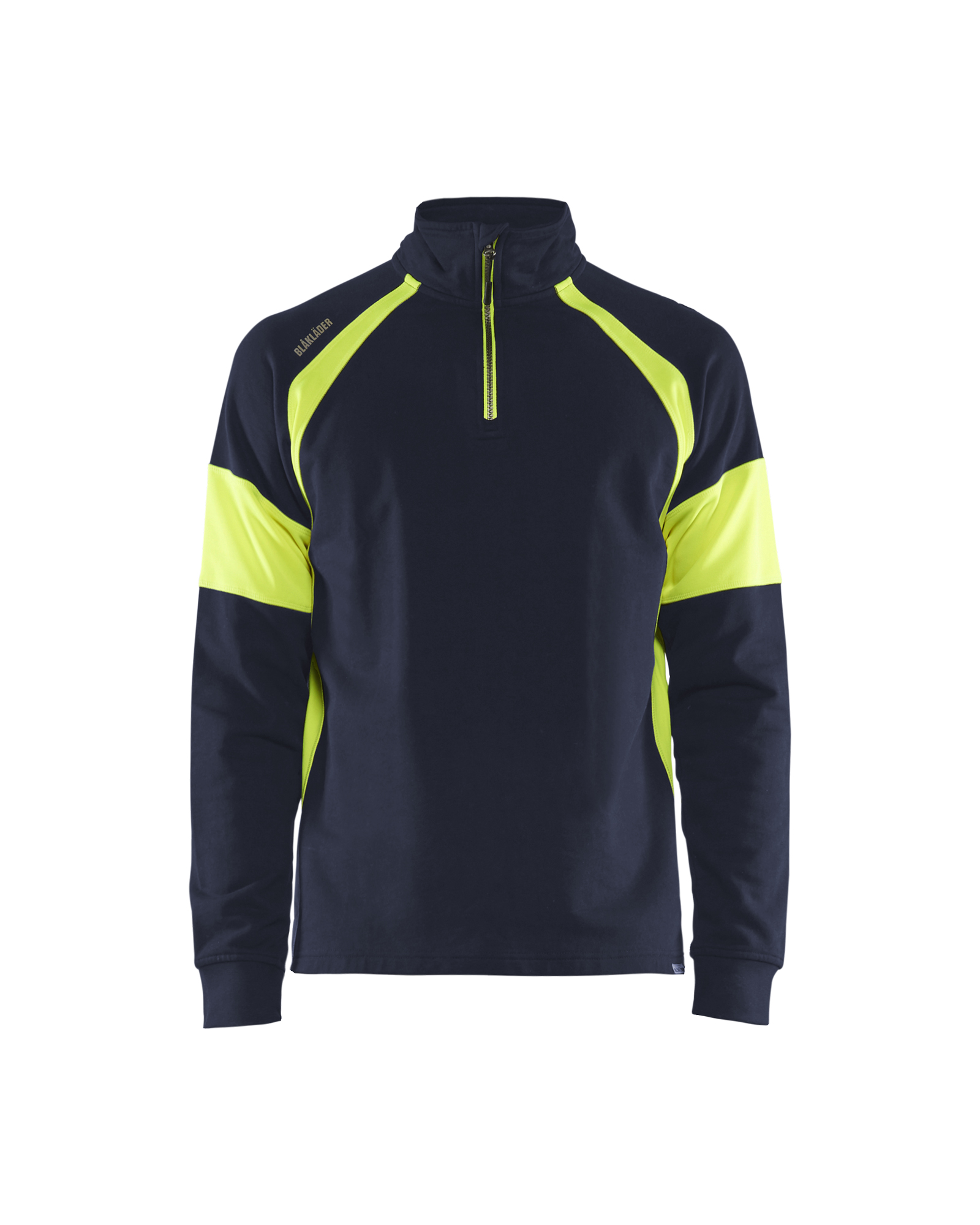 Sweat avec parties haute-visibilité Blåkläder 3550 Marine/Jaune fluo Blaklader - 355011588933