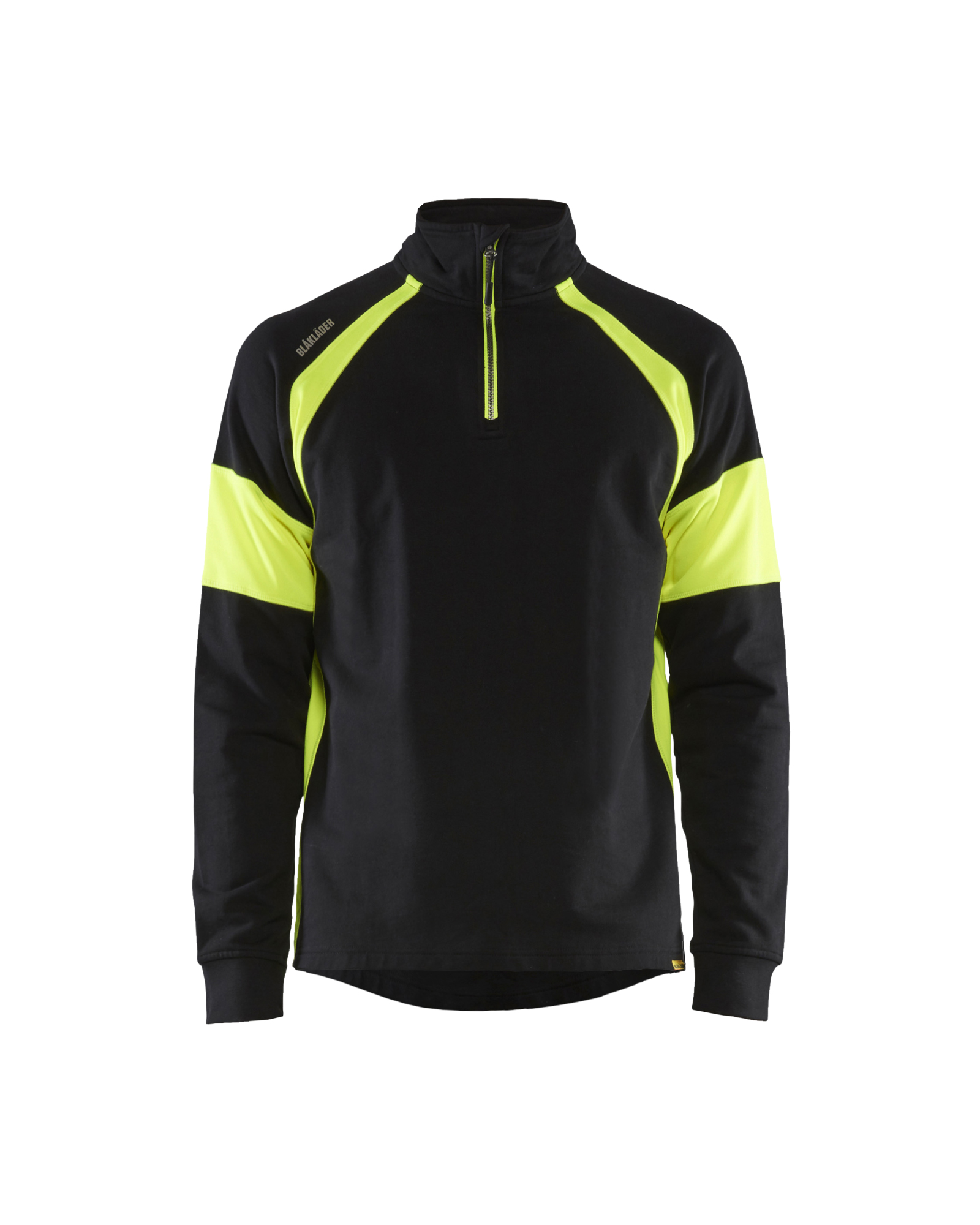 Sweat avec parties haute-visibilité Blåkläder 3550 Noir/Jaune fluo Blaklader - 355011589933