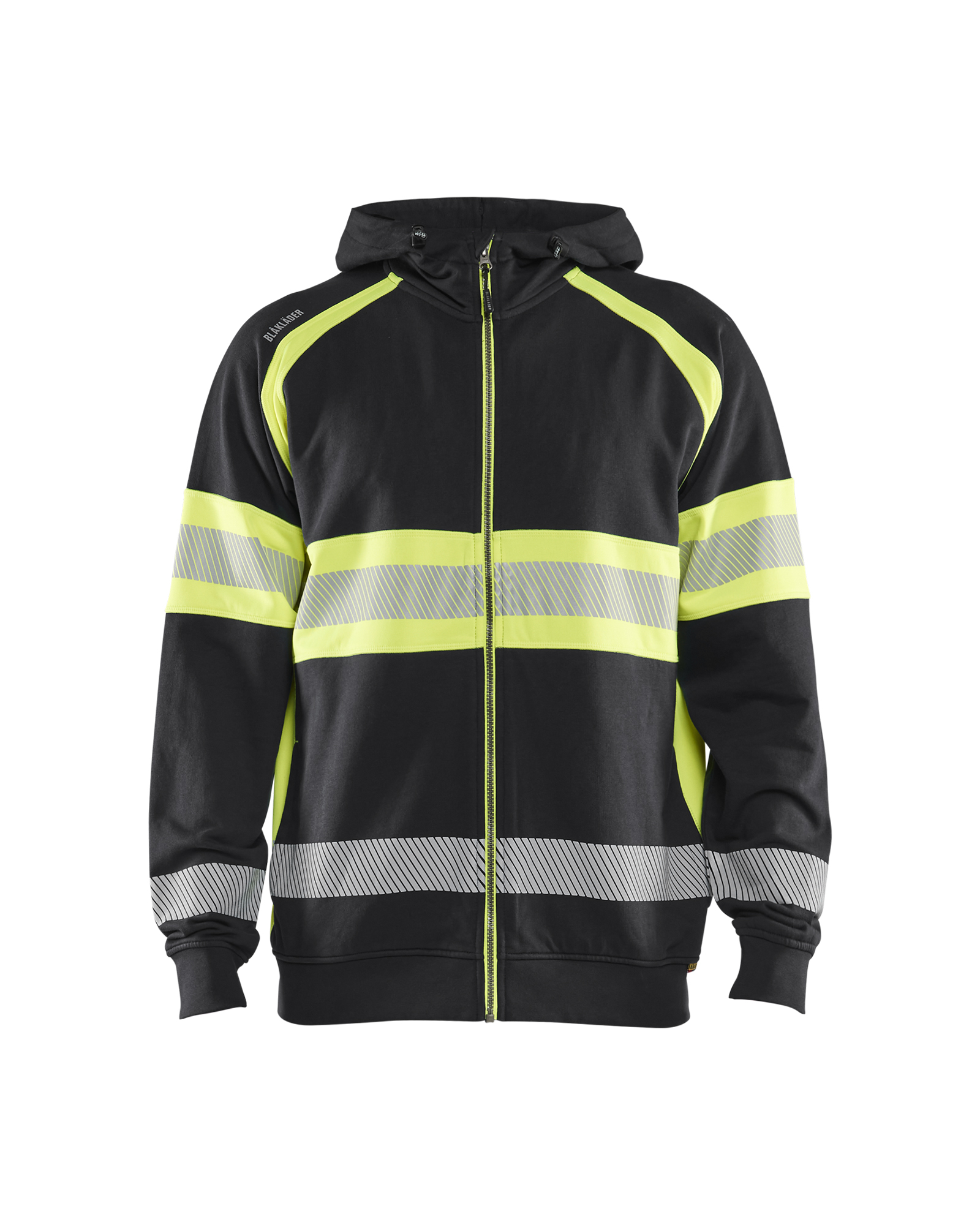 Sweat à capuche haute-visibilité Blåkläder 3552 Noir/Jaune fluo Blaklader - 355211589933