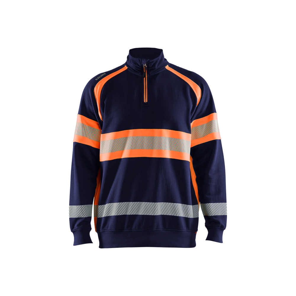 Sweat haute-visibilité Blåkläder 3553 Marine/Orange fluo Blaklader - 355311588953