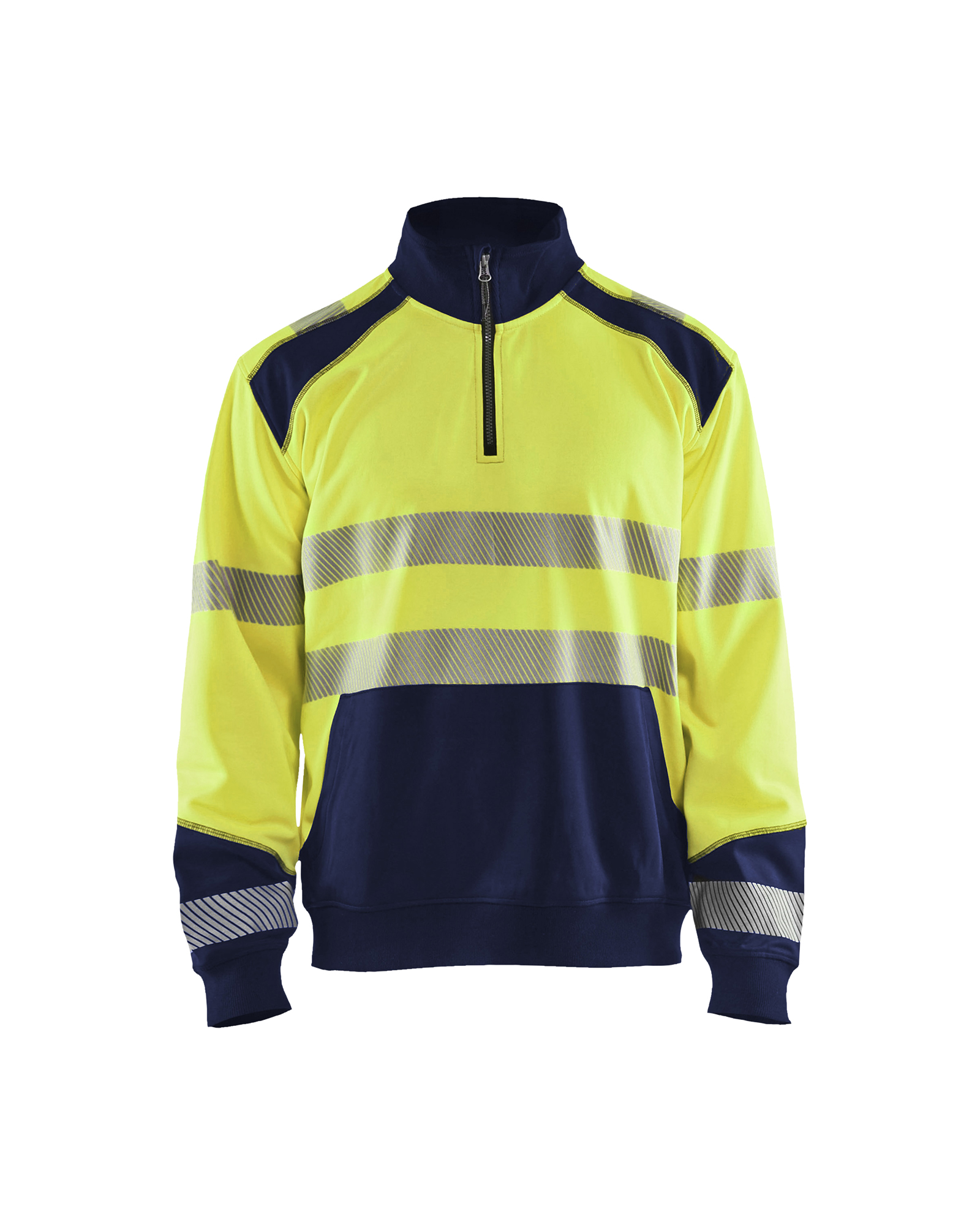 Sweat col camionneur haute-visibilité Blåkläder 3556 Jaune fluo/Marine Blaklader - 355625283389