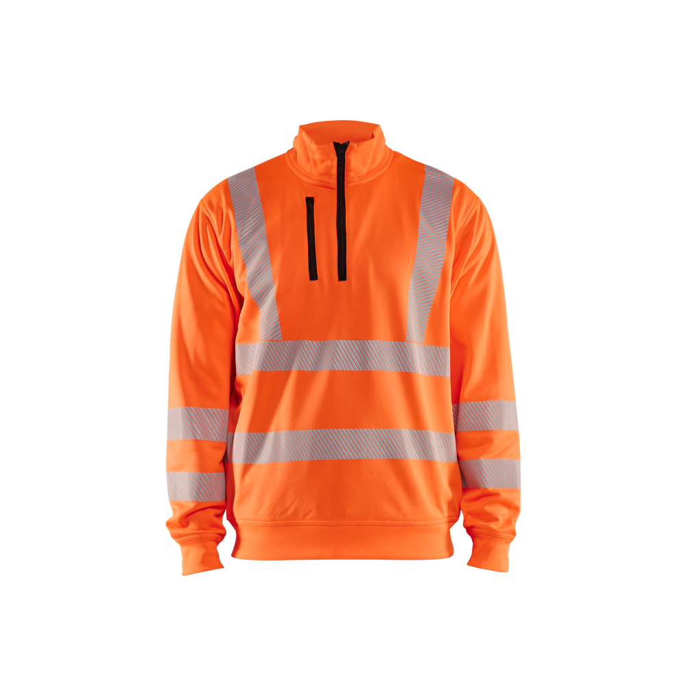 Sweat col zippé haute-visibilité Blåkläder 3564 Orange fluo Blaklader - 356425385300