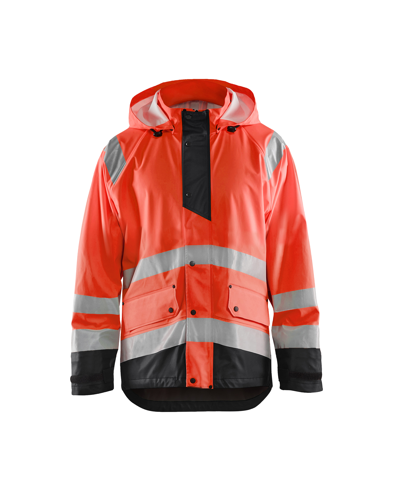 Veste de pluie haute-visibilité niveau 1 Blåkläder 4323 Rouge fluo/Noir Blaklader - 432320005599