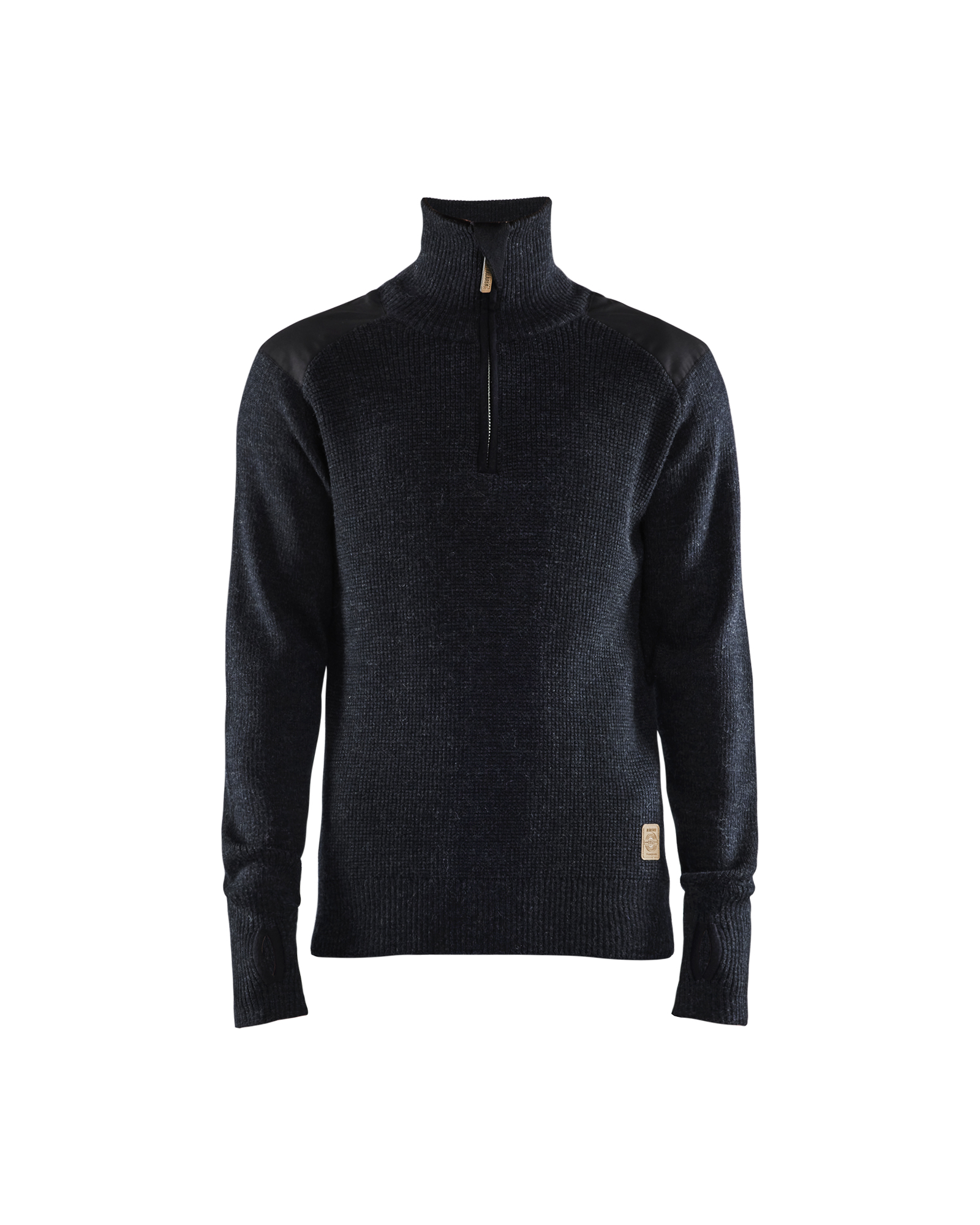 Sweat en laine col zippé Blåkläder 4630 Gris Foncé/Noir Blaklader - 463010719899