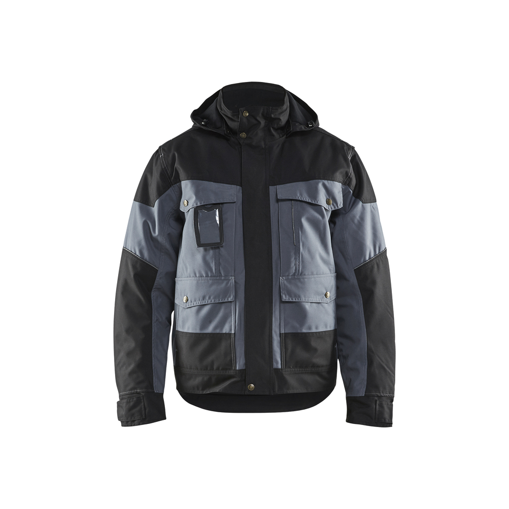 Veste hiver à capuche Blåkläder 4886 Gris clair/Noir Blaklader - 488619779499