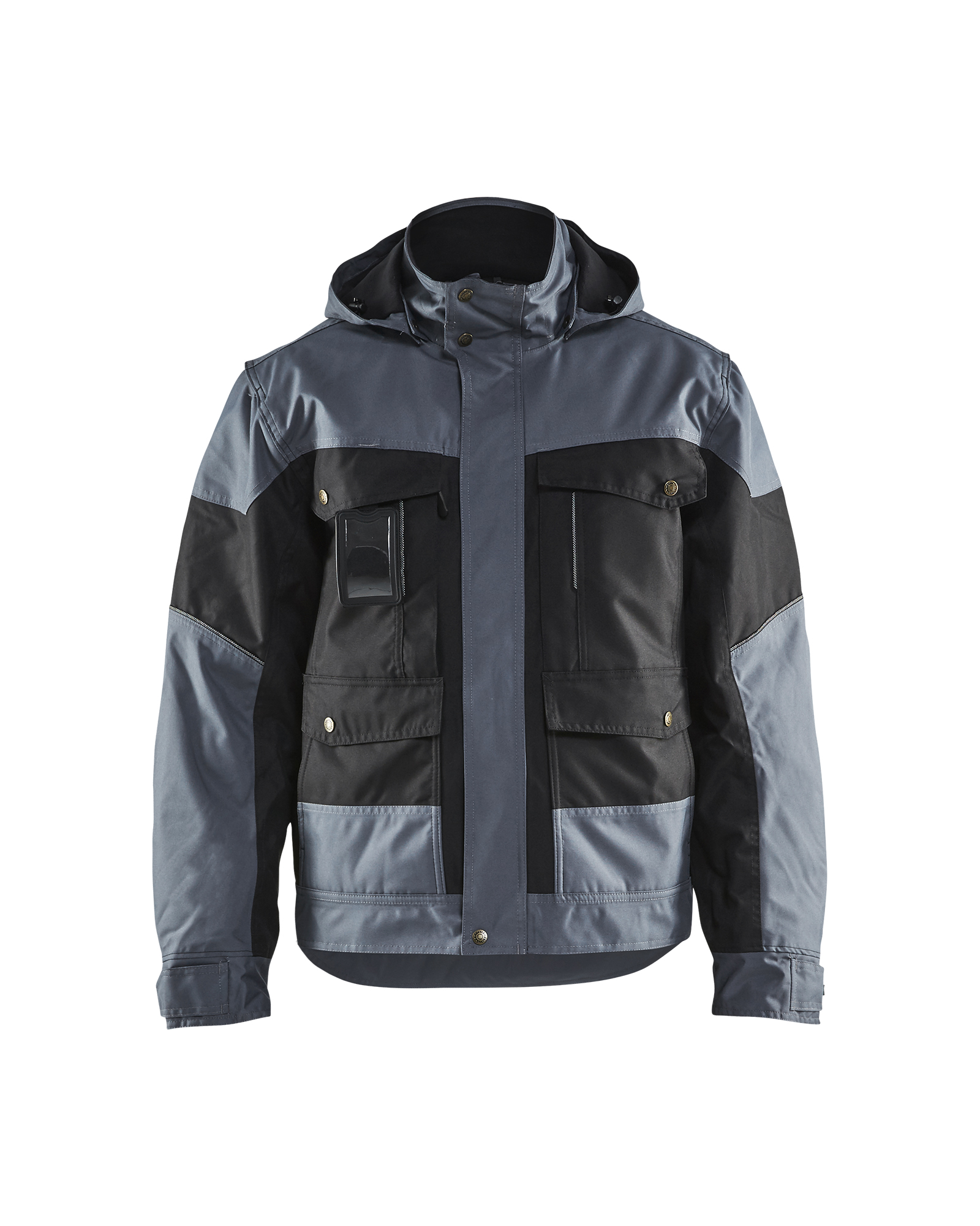 Veste hiver à capuche Blåkläder 4886 Noir/Gris clair Blaklader - 488619779994