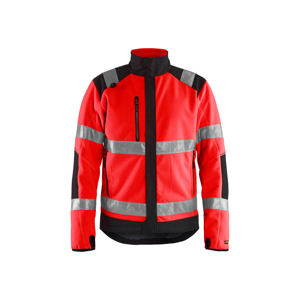 Veste polaire coupe-vent haute-visibilité Blåkläder 4888 Rouge fluo/Noir Blaklader - 488825245599