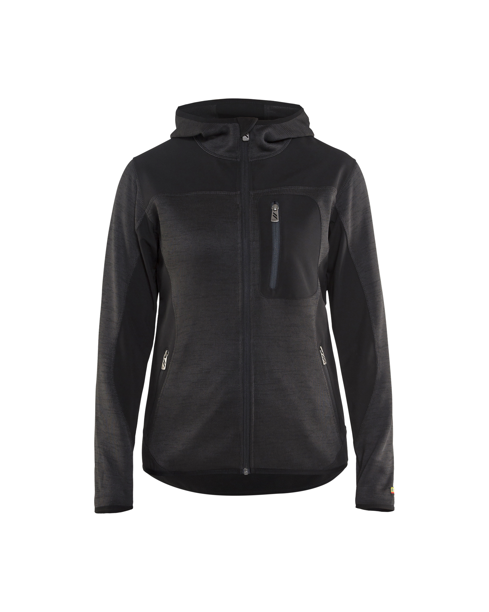 Veste tricotée à capuche femme Blåkläder 4931 Gris anthracite/Noir Blaklader - 493121179799