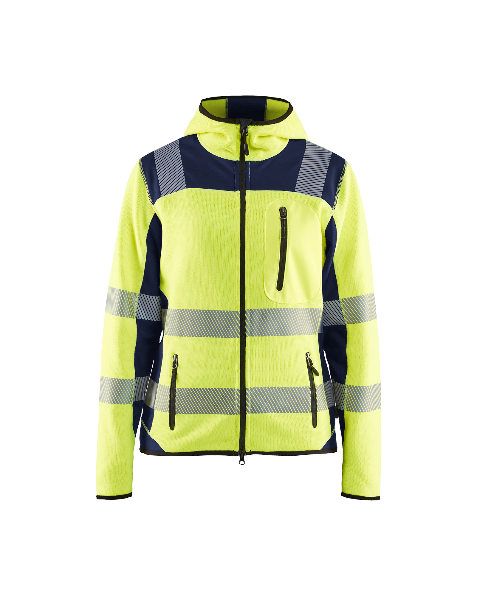 Veste tricotée haute-visibilité femme Blåkläder 4967 Jaune fluo/Marine Blaklader - 496721203389