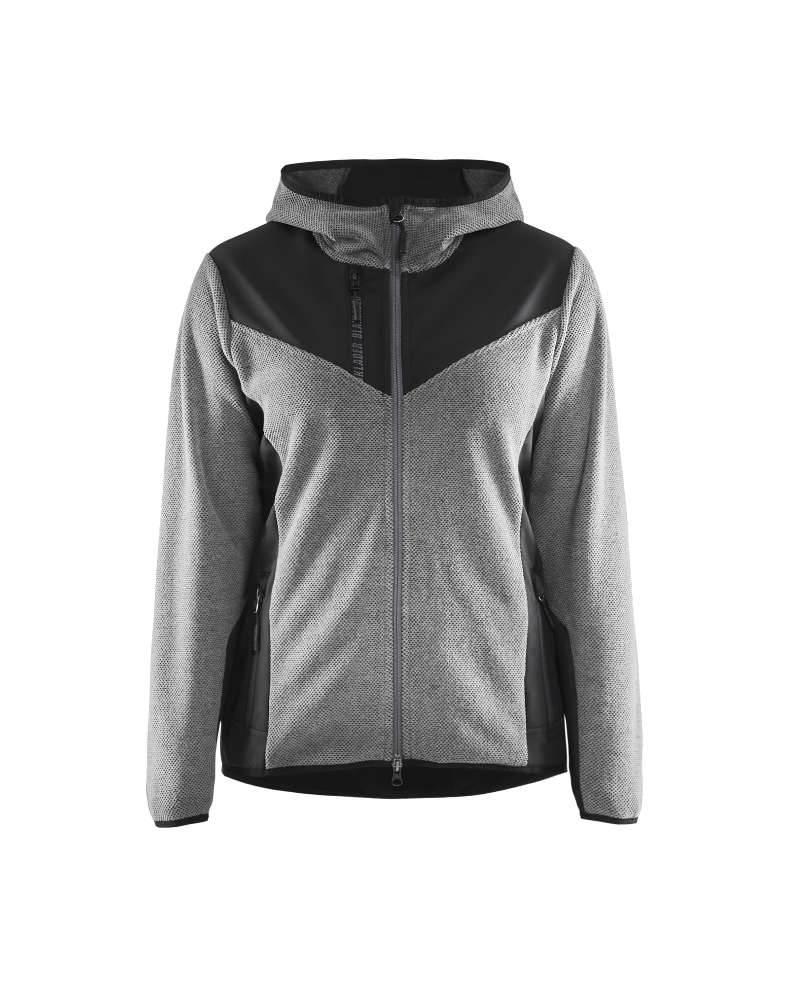 Veste tricotée avec softshell femme Blåkläder 5941 Gris chiné/Noir Blaklader - 594125369099