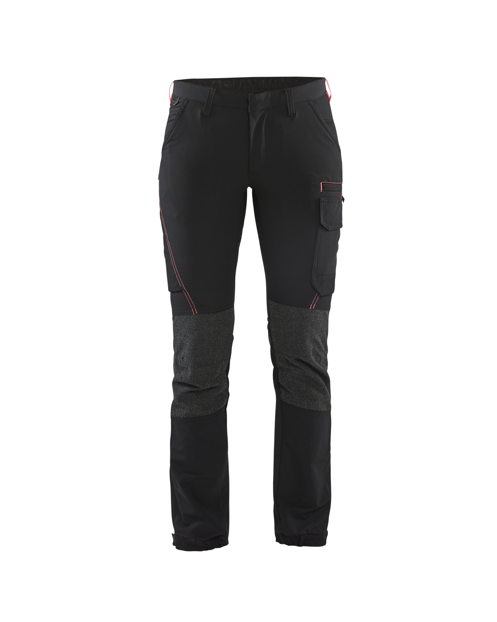 Pantalon maintenance stretch 4D femme Blåkläder 7122 Noir/Rouge Blaklader - 712216459956C