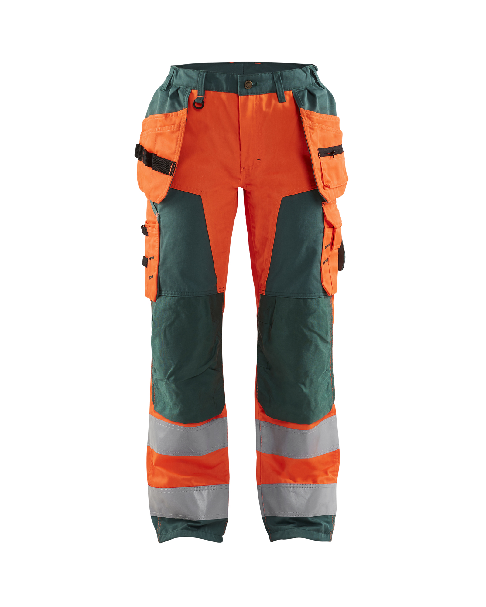 Pantalon artisan haute-visibilité femme Blåkläder 7156 Orange fluo/Vert AB Blåkläder - 715618115349C
